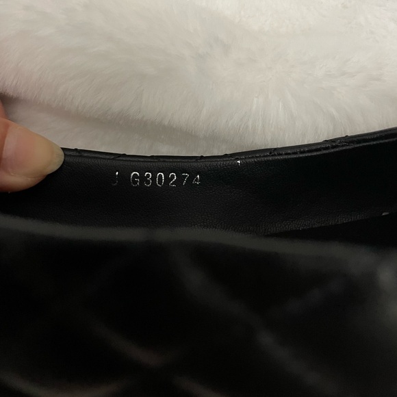 Chanel quilted ballet flats silver heel size 38 - Picture 6 of 14